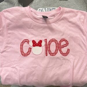 Pink Minnie Mouse Graphic T-Shirt